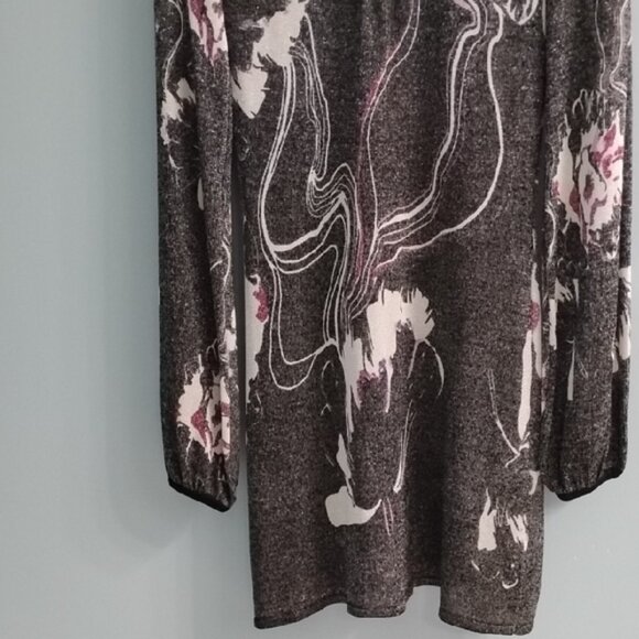 NWT Bebe Black and Pink Long Sleeve Dress Size Small - Picture 4 of 6